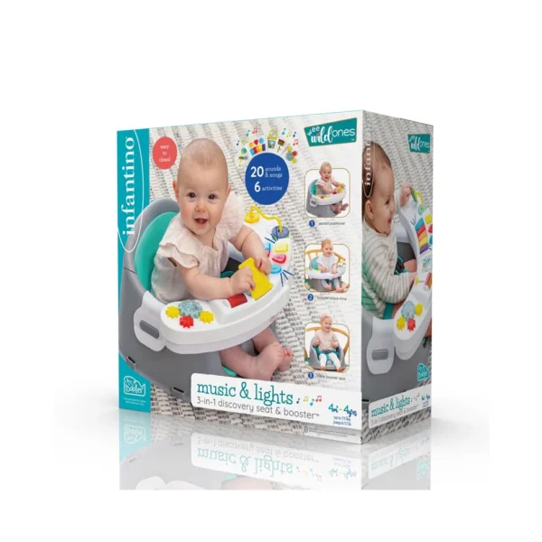 Infantino Music and Lights 3 in 1 Discovery Seat and Booster